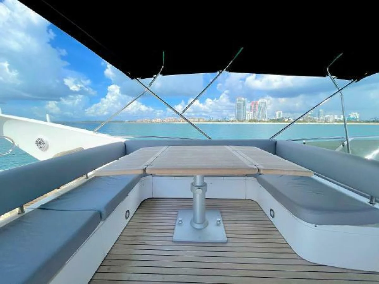 a deck of a boat aboard TWINS Yacht for Sale