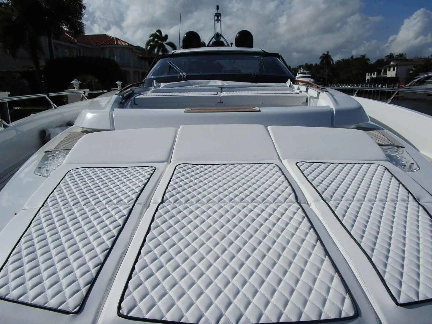 the front of a car aboard REGENCY Yacht for Sale