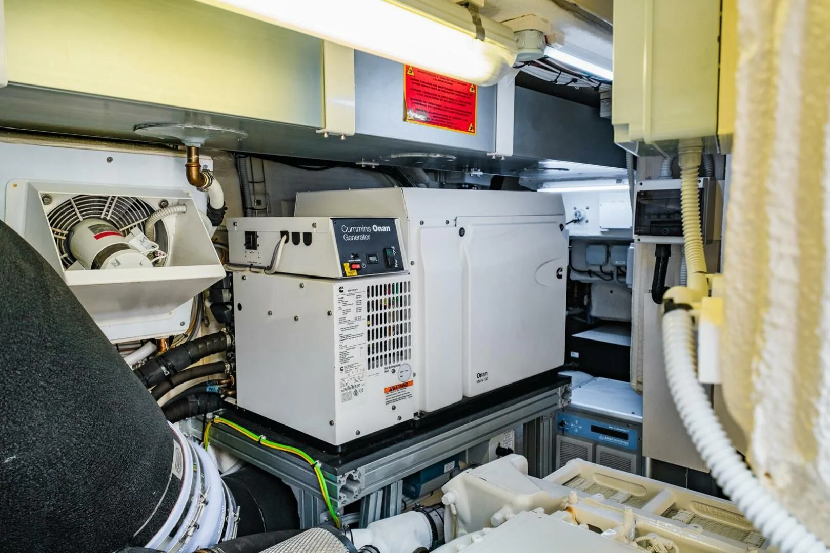 a machine with a red label aboard REGENCY Yacht for Sale