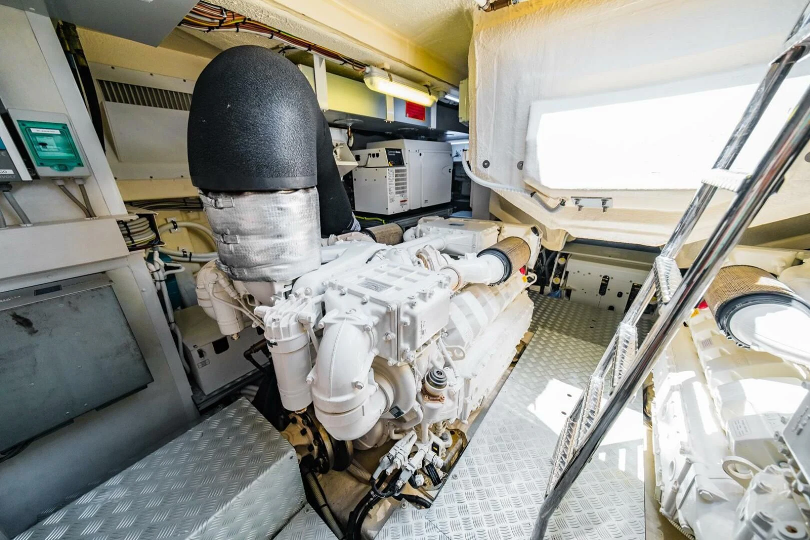 a machine with a large metal cylinder aboard REGENCY Yacht for Sale