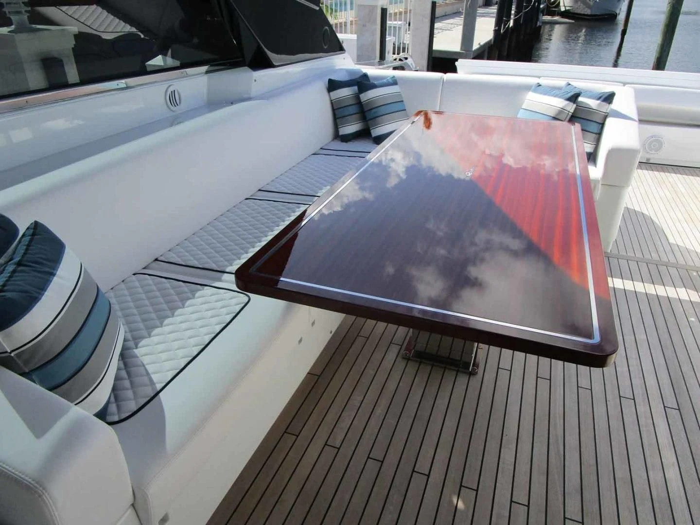 a car with a broken window aboard REGENCY Yacht for Sale