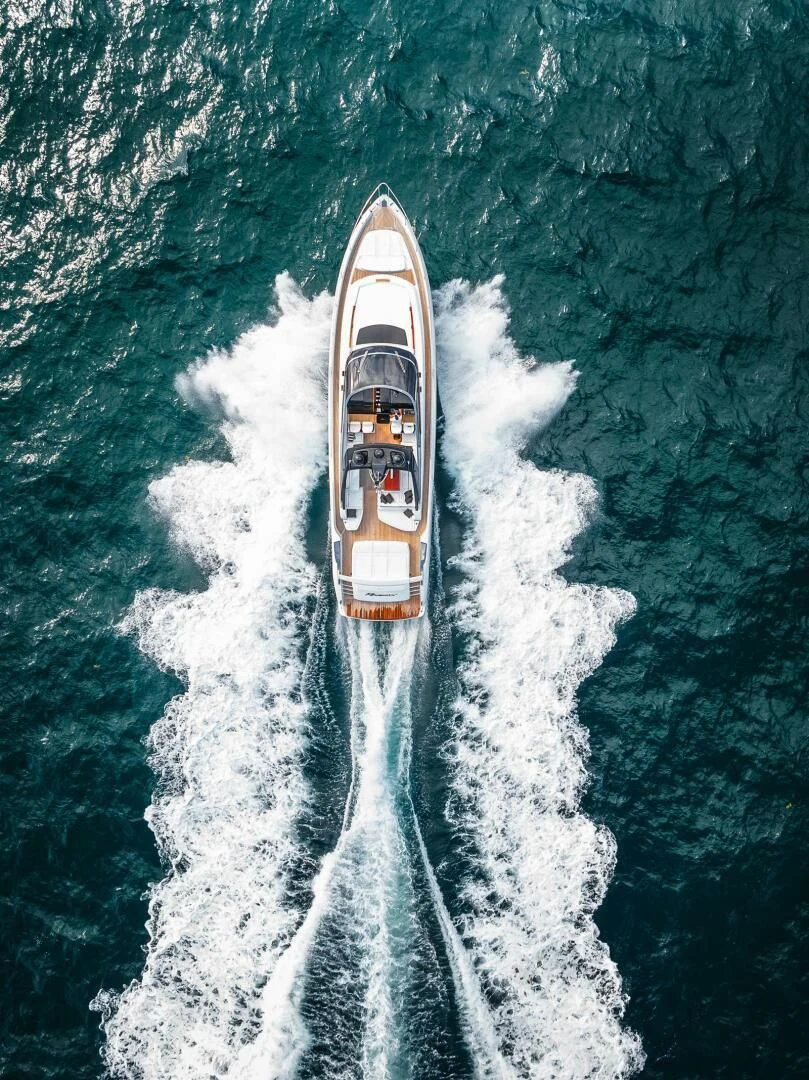 a boat in the water aboard REGENCY Yacht for Sale