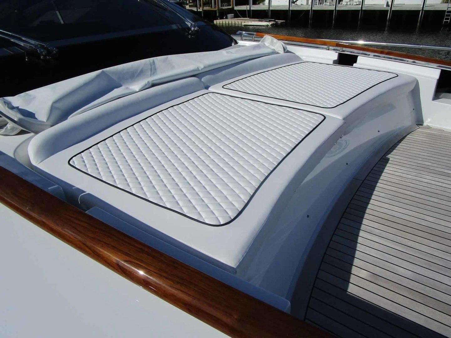 a close-up of a piano aboard REGENCY Yacht for Sale