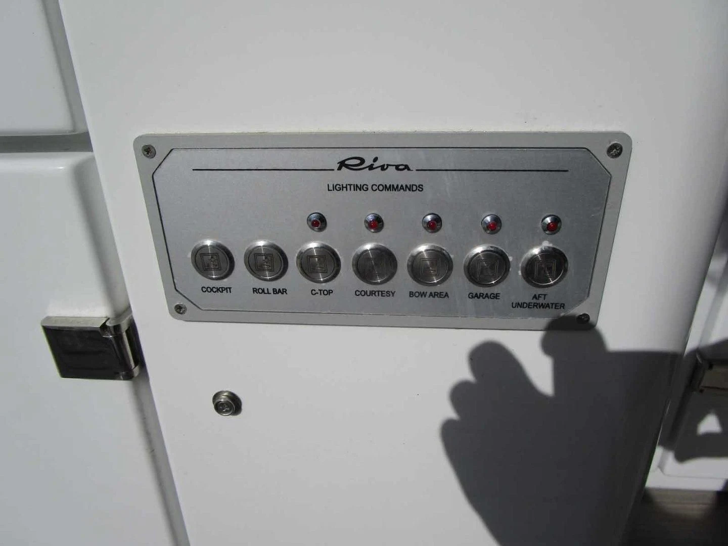 a white electrical device aboard REGENCY Yacht for Sale