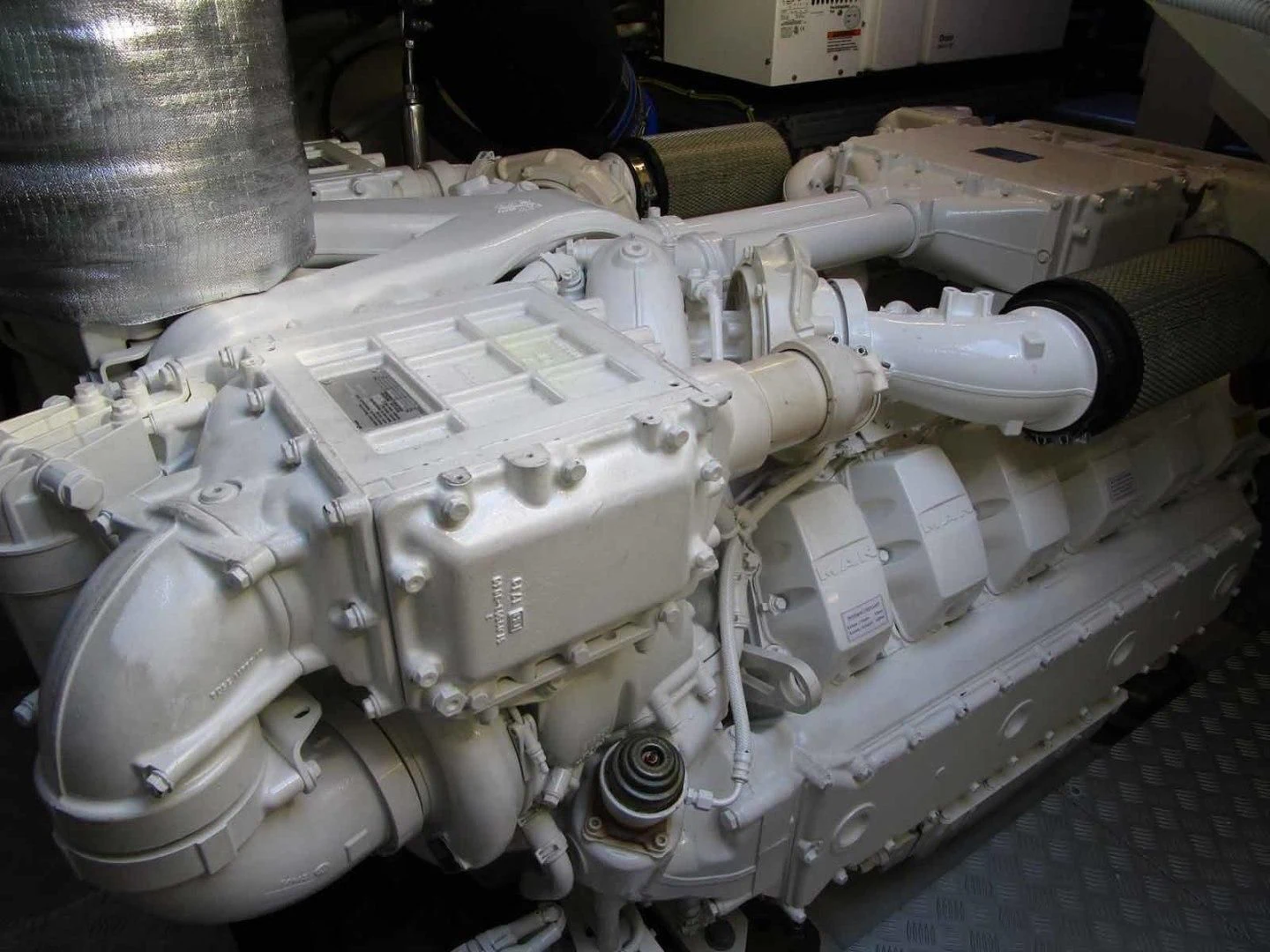 a machine with a large piece of metal aboard REGENCY Yacht for Sale