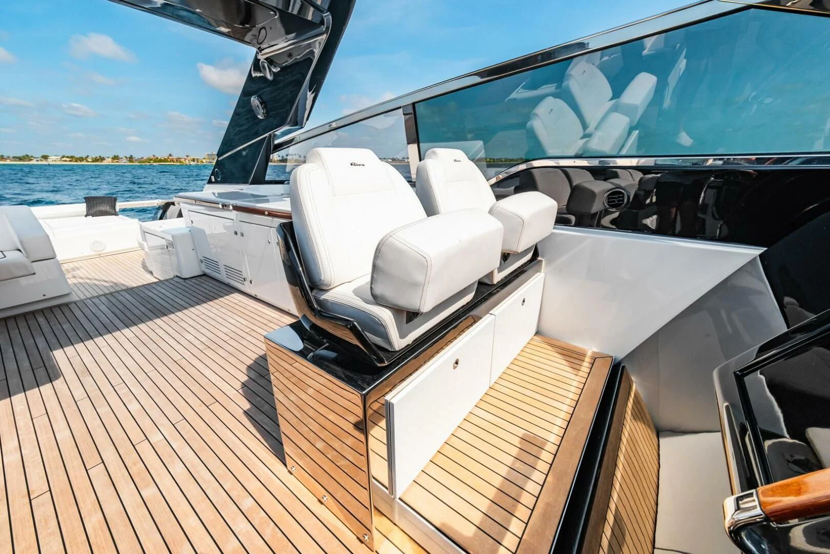 a boat on a deck aboard REGENCY Yacht for Sale