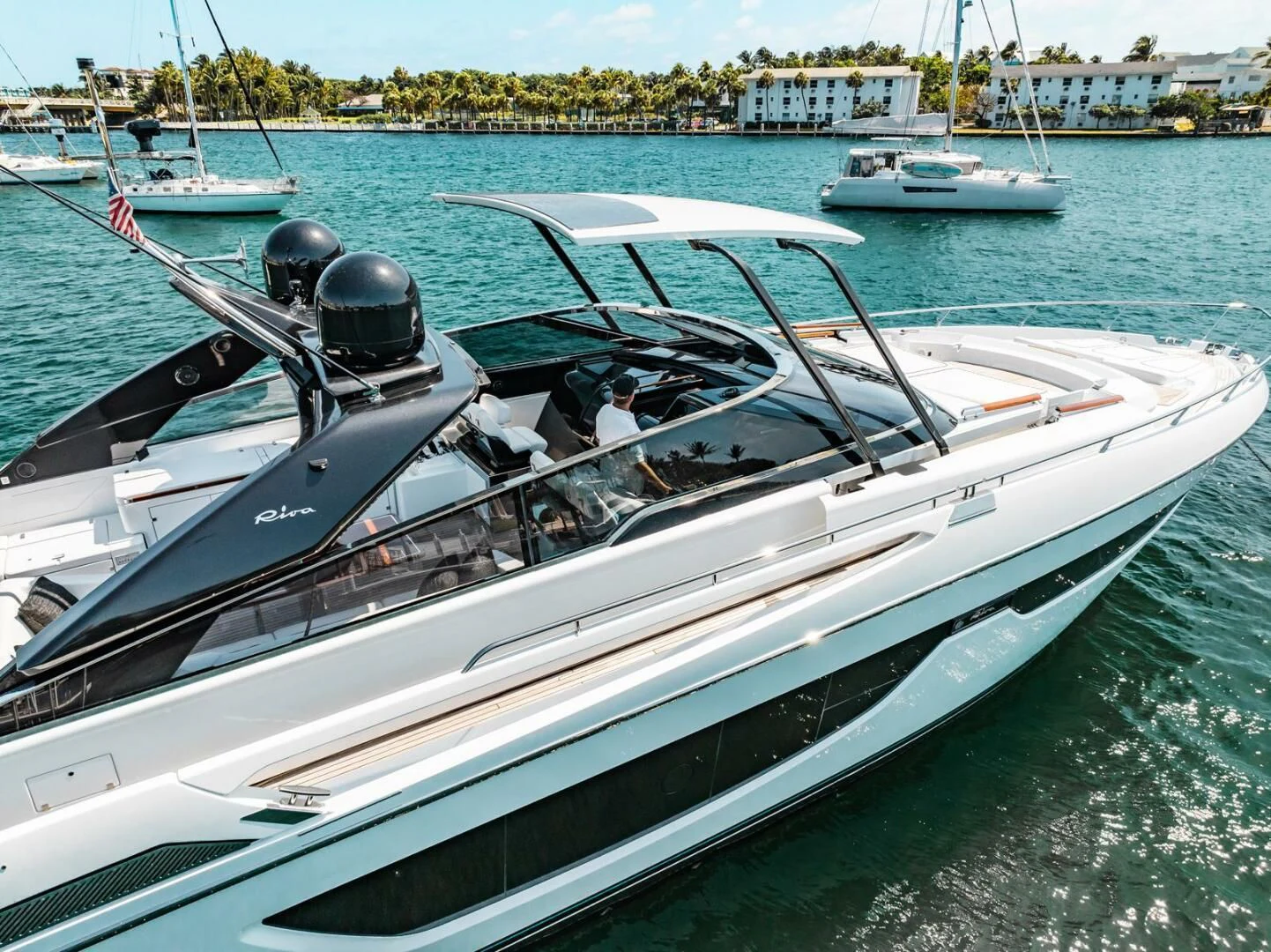 a boat in the water aboard REGENCY Yacht for Sale