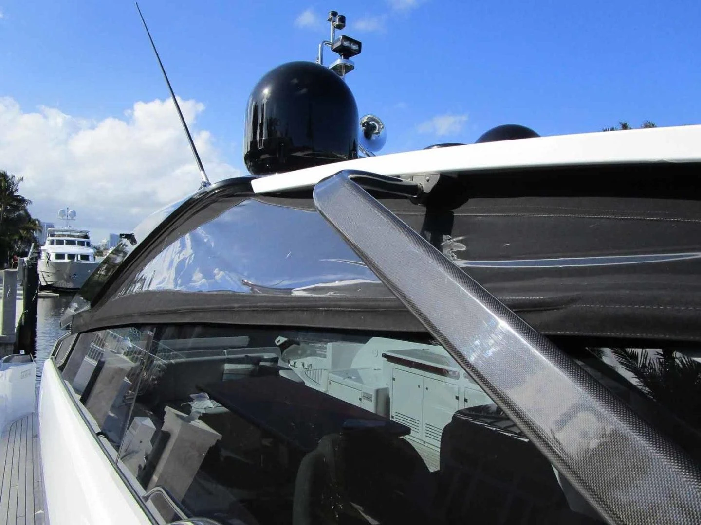 the front of a car aboard REGENCY Yacht for Sale