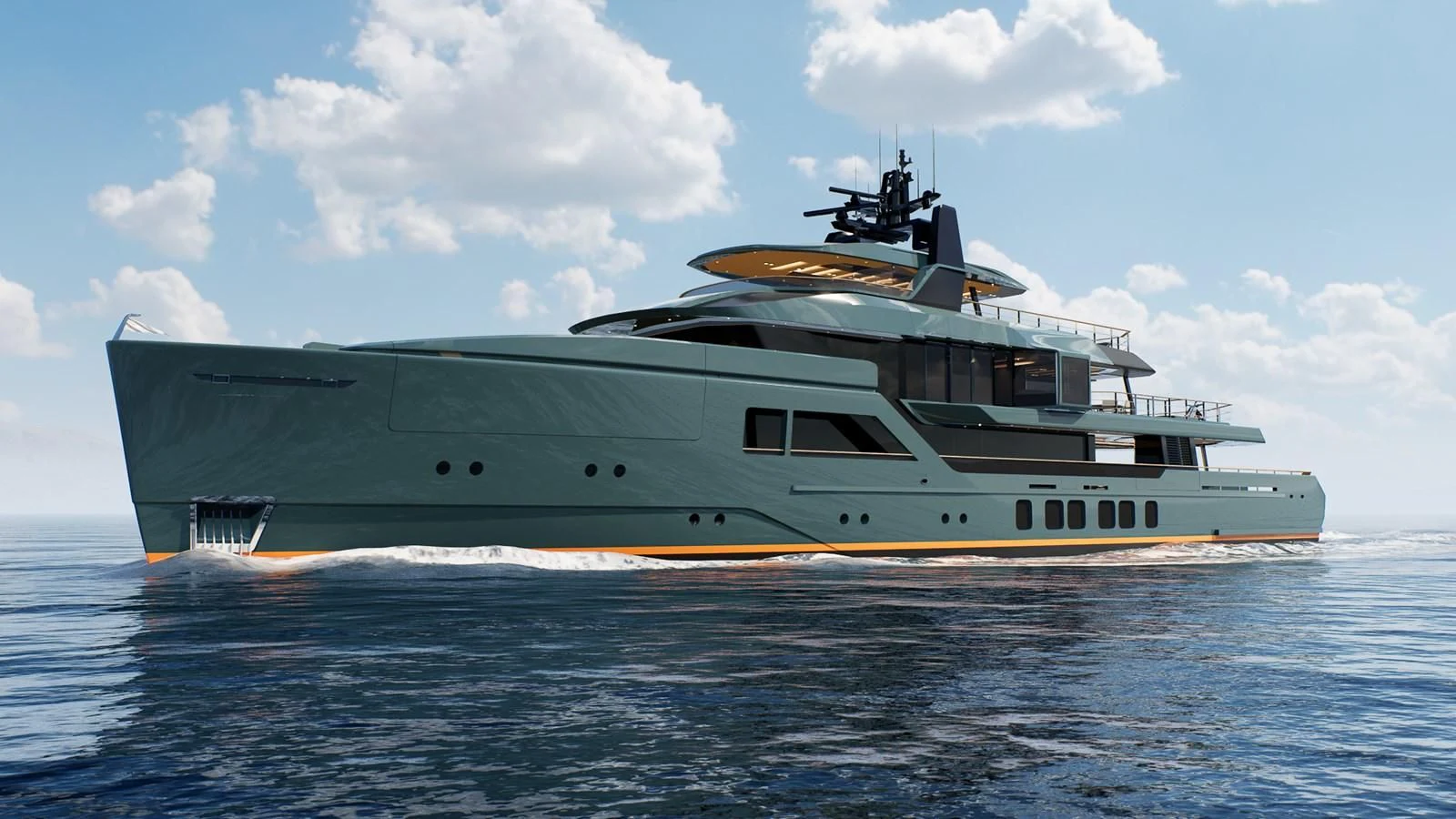 a large ship in the water aboard PROJECT REVOLUTION Yacht for Sale