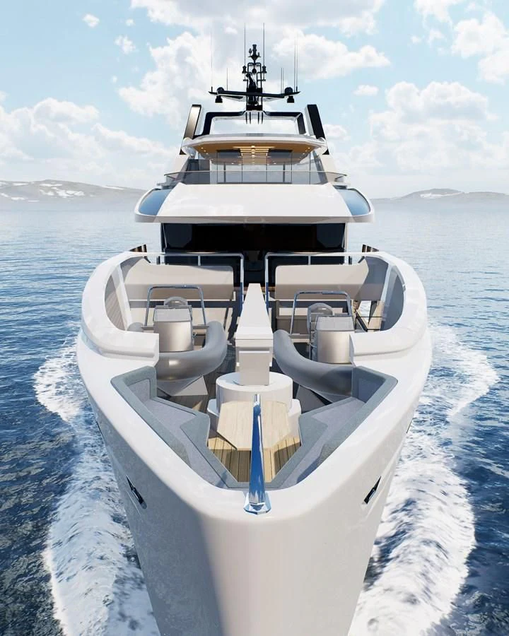 a boat on the water aboard PROJECT REVOLUTION Yacht for Sale