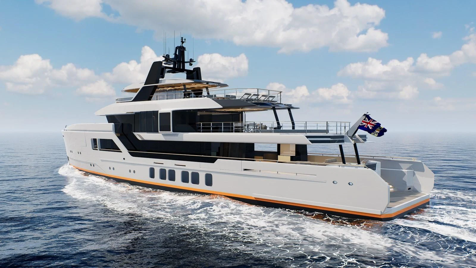 a boat in the water aboard PROJECT REVOLUTION Yacht for Sale
