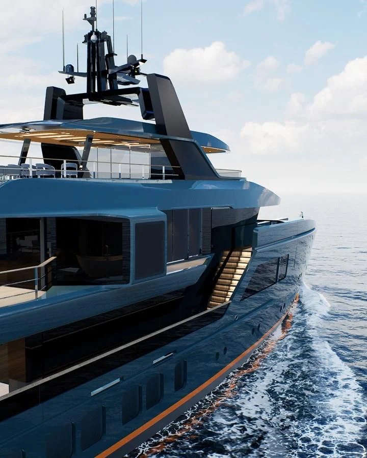 a boat on the water aboard PROJECT REVOLUTION Yacht for Sale