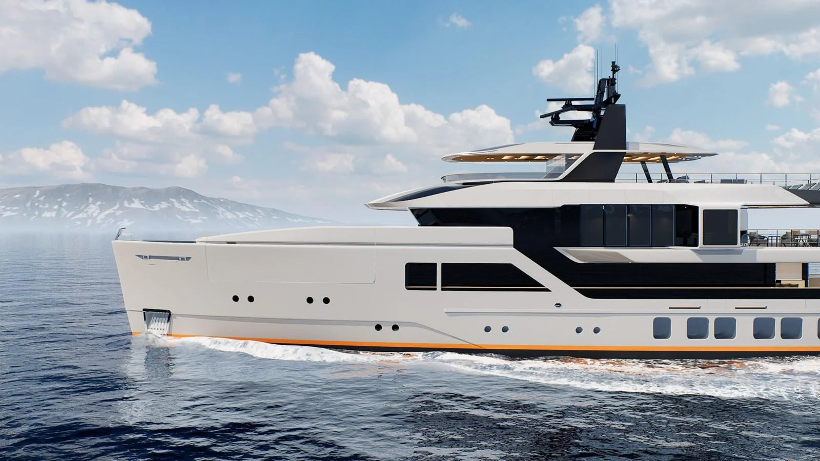 a boat on the water aboard PROJECT REVOLUTION Yacht for Sale