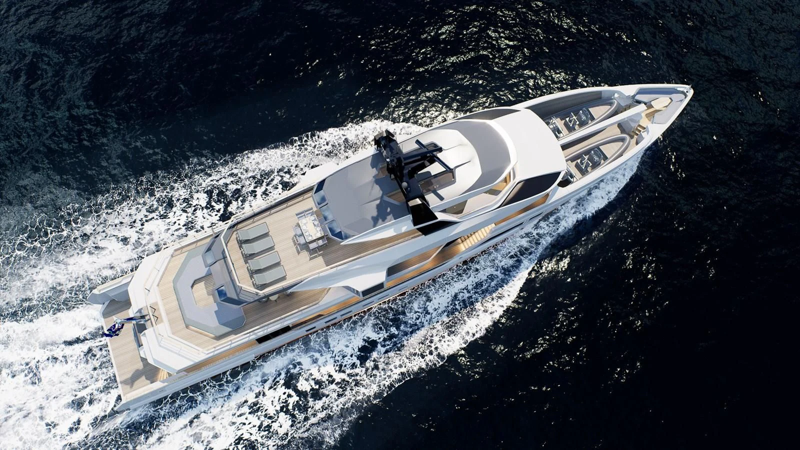a boat on the water aboard PROJECT REVOLUTION Yacht for Sale