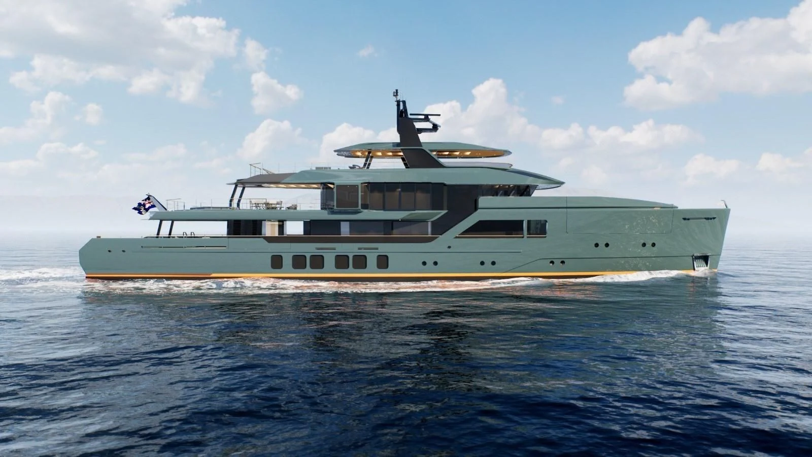 a large ship in the water aboard PROJECT REVOLUTION Yacht for Sale
