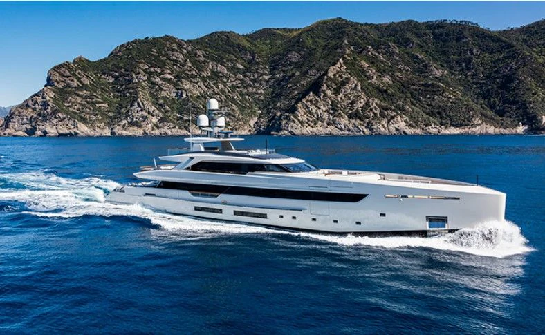 a boat on the water aboard PROJECT REVOLUTION Yacht for Sale