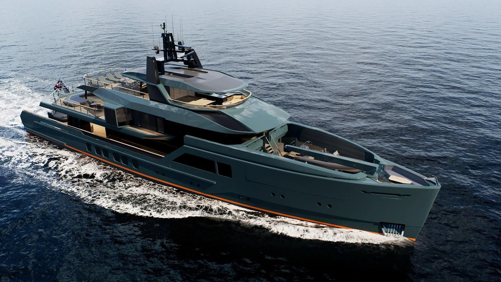 a boat on the water aboard PROJECT REVOLUTION Yacht for Sale