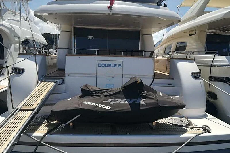 a machine on the counter aboard BRIVIDO Yacht for Sale