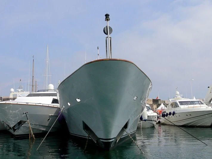 a large boat in the water aboard COSTA MAGNA Yacht for Sale