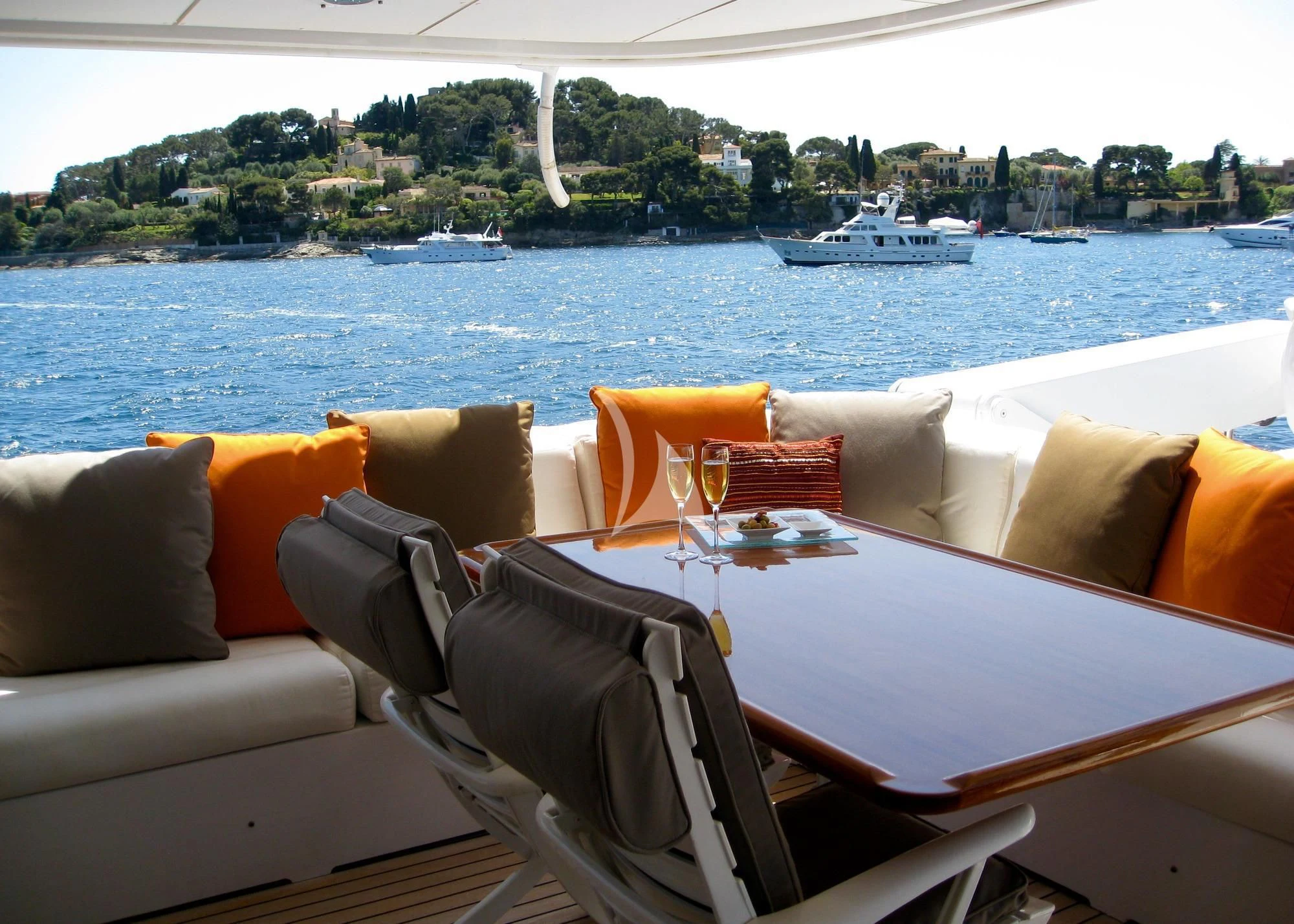 a boat on the water aboard COSTA MAGNA Yacht for Sale