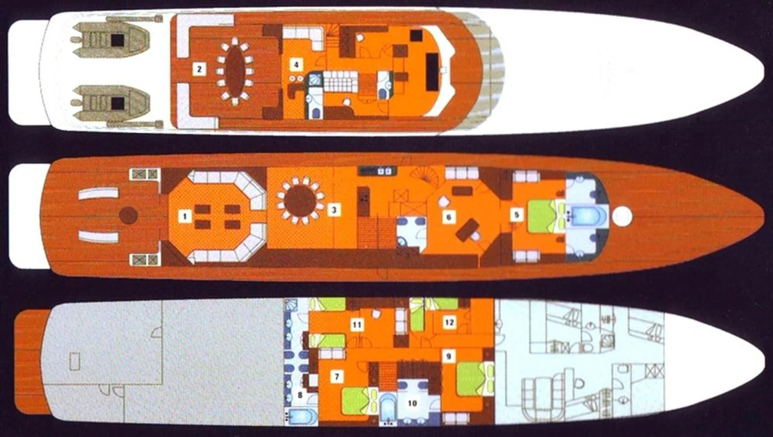 graphical user interface aboard COSTA MAGNA Yacht for Sale