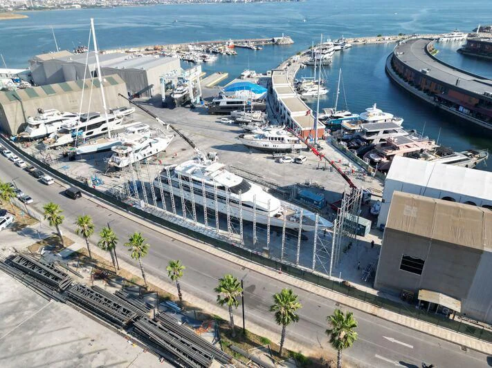 a large group of boats in the water aboard COSTA MAGNA Yacht for Sale
