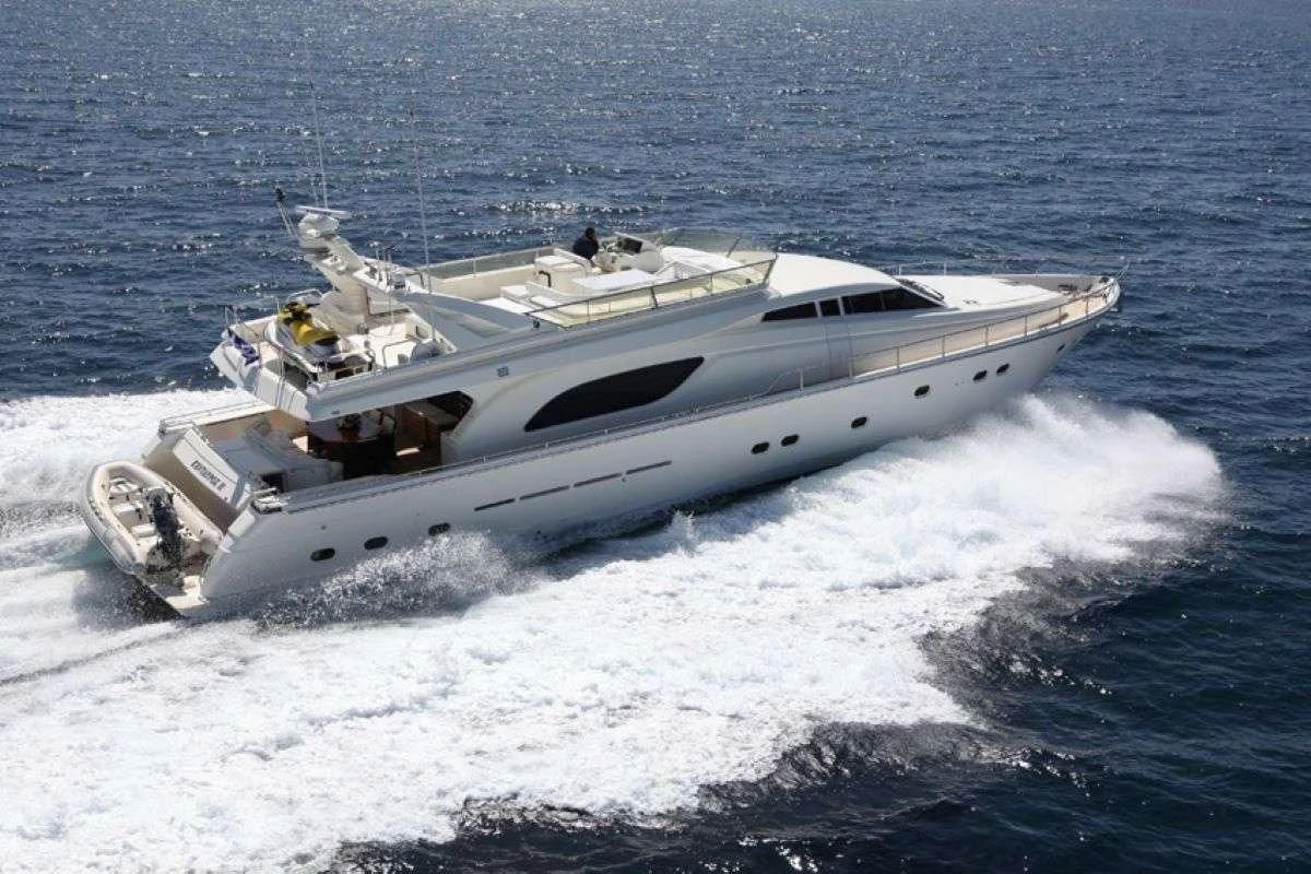 a boat on the water aboard KENTAVROS II Yacht for Charter