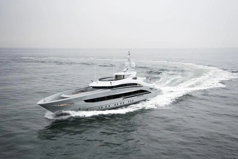a boat in the water aboard OMAHA Yacht for Sale