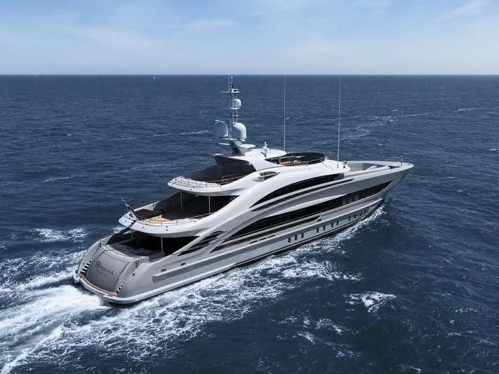 a boat on the water aboard OMAHA Yacht for Sale