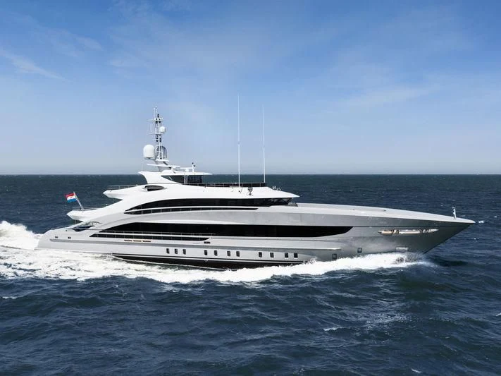 a boat on the water aboard OMAHA Yacht for Sale