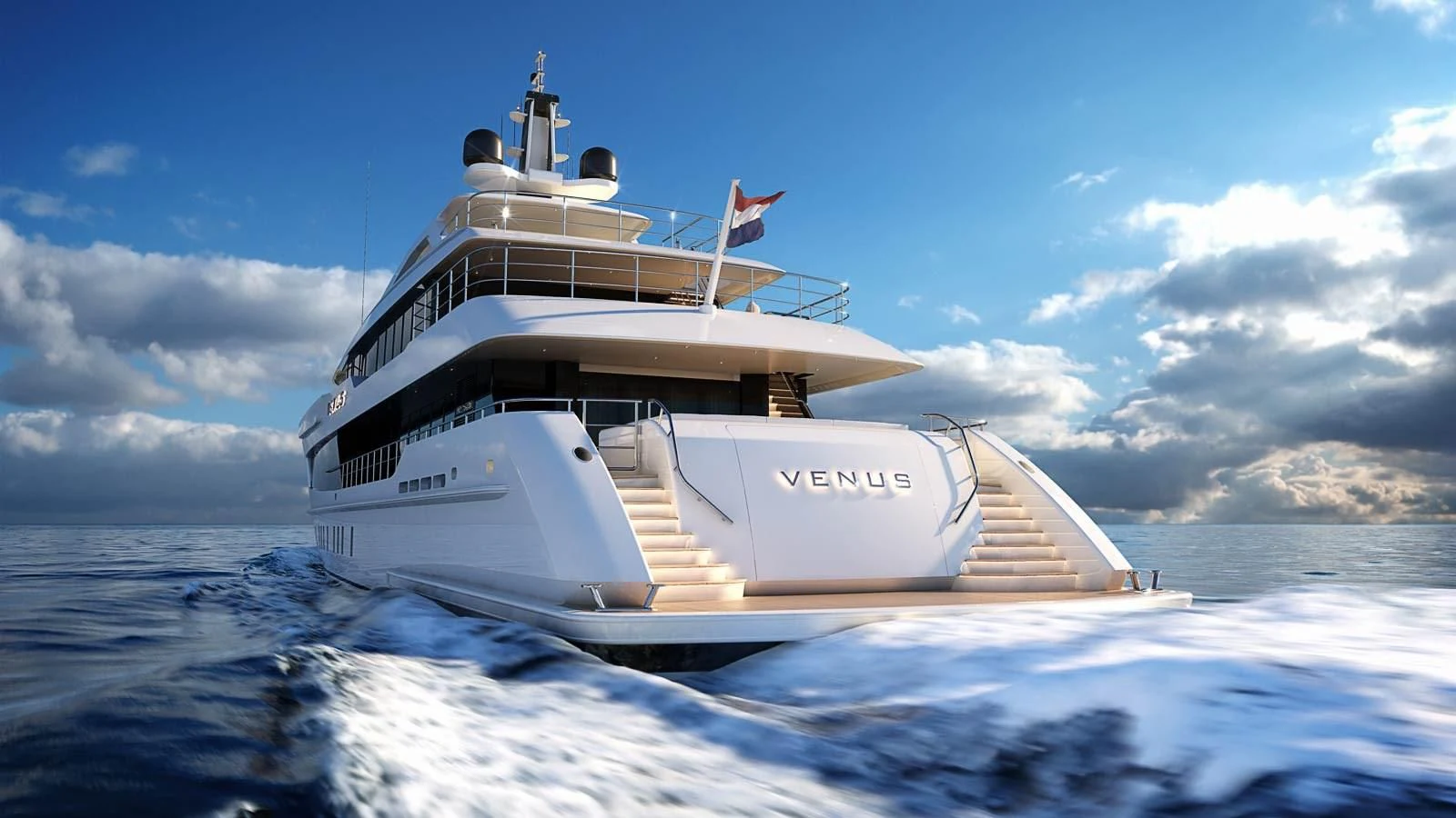 a ship in the water aboard WARDA Yacht for Sale
