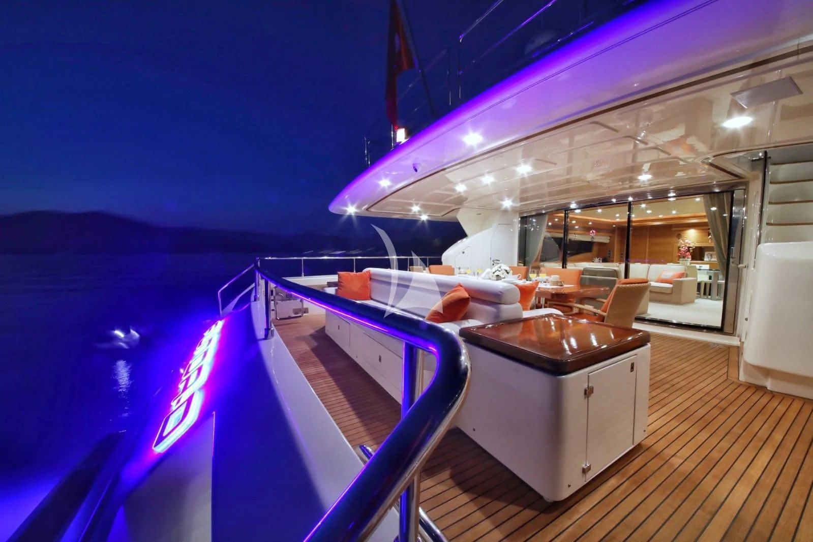 a room with a pool table and a pool table aboard FUNDA D Yacht for Sale