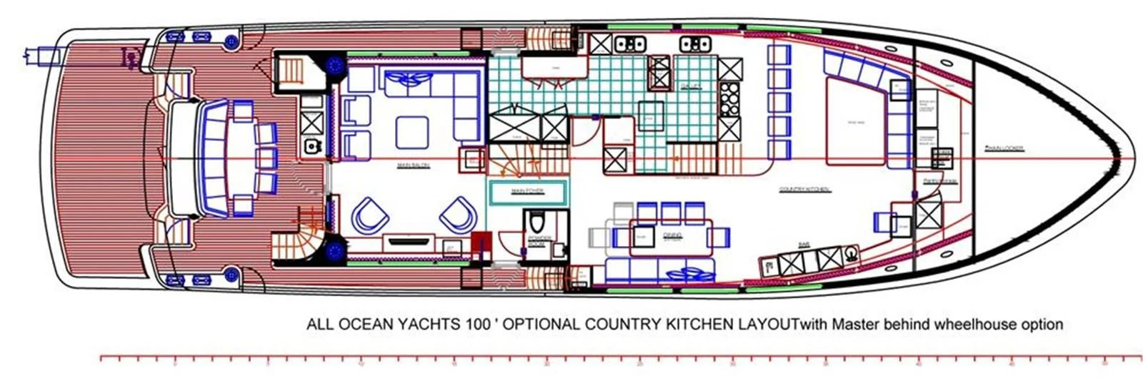 diagram aboard ALL OCEAN YACHTS 100' FIBERGLASS Yacht for Sale