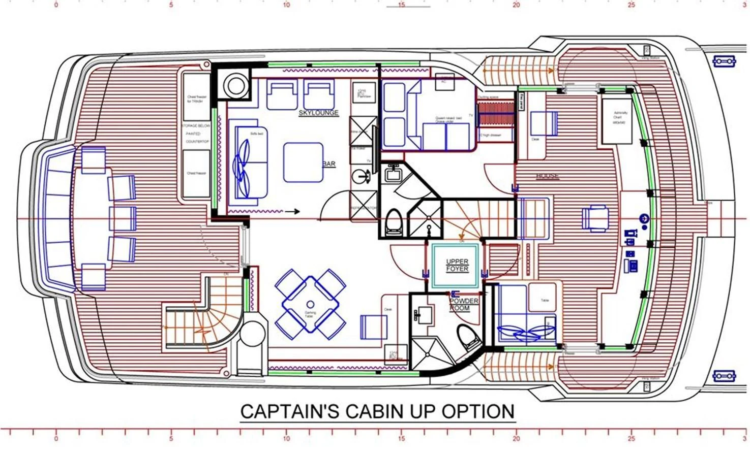 diagram, engineering drawing aboard ALL OCEAN YACHTS 100' FIBERGLASS Yacht for Sale