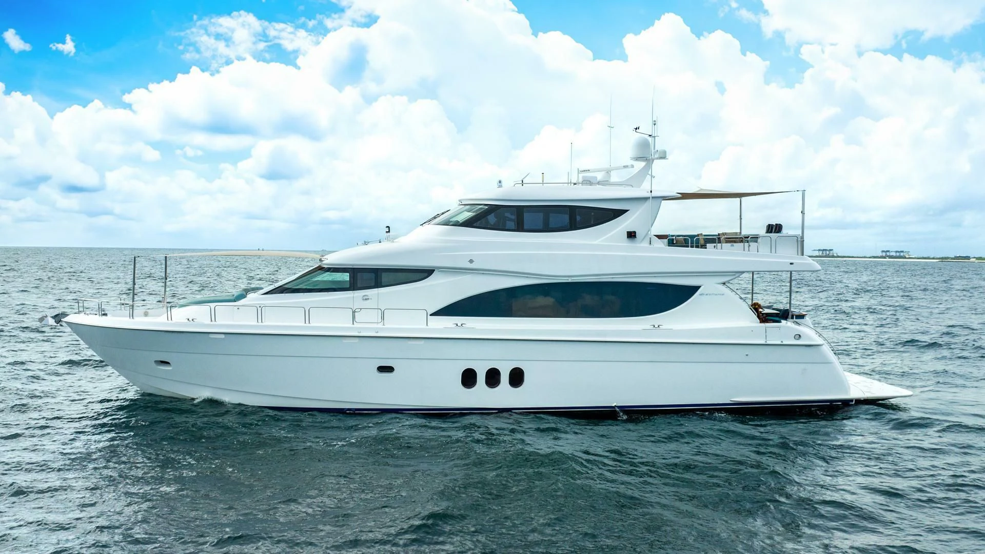 a white yacht in the water aboard RITZ SEA Yacht for Sale