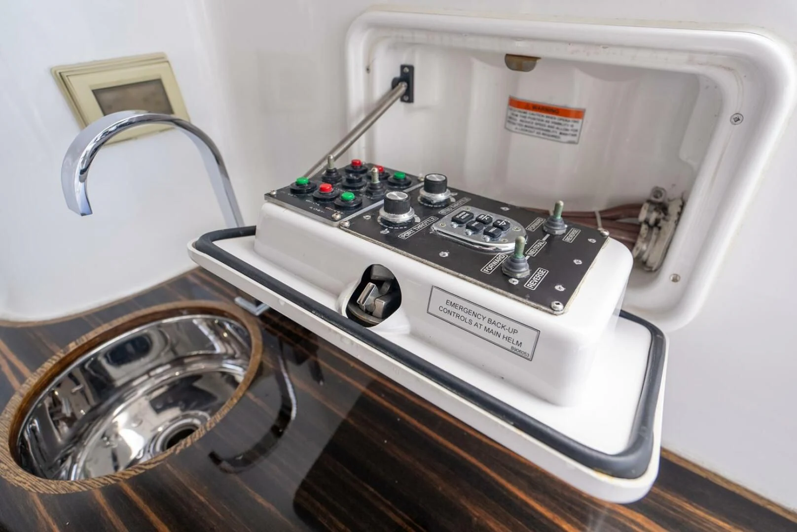 a machine with buttons and a dial aboard RITZ SEA Yacht for Sale