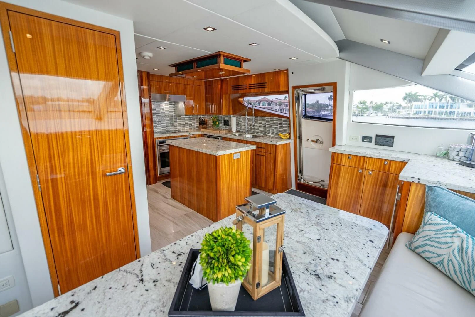a large modern kitchen aboard RITZ SEA Yacht for Sale