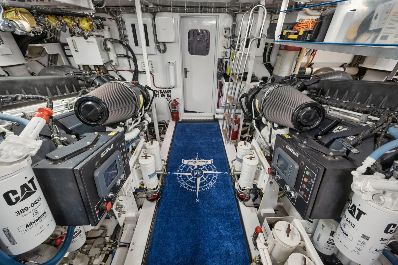 a room full of machinery aboard RITZ SEA Yacht for Sale