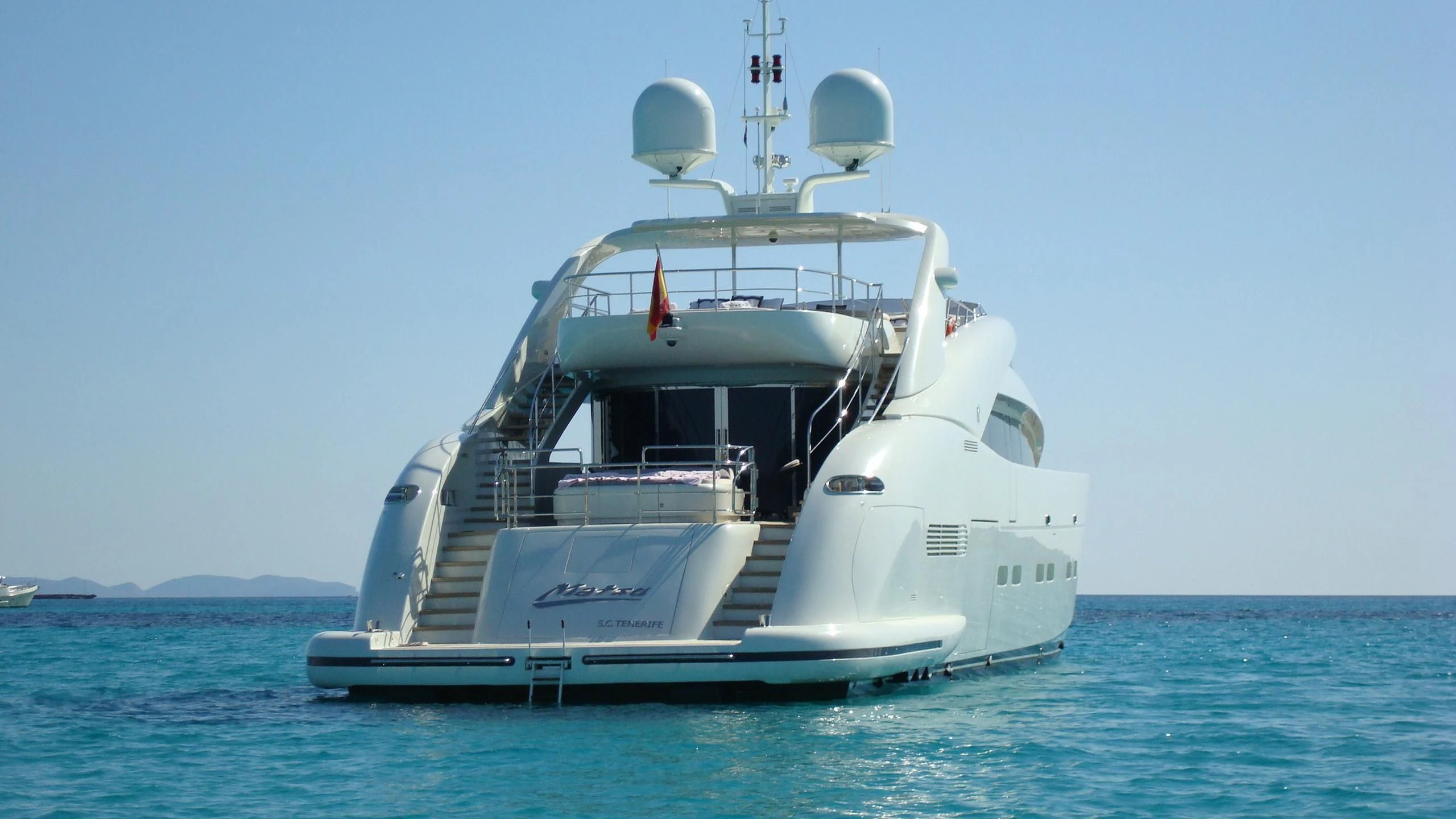 a boat in the water aboard MATSU Yacht for Sale