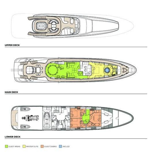 diagram aboard MATSU Yacht for Sale