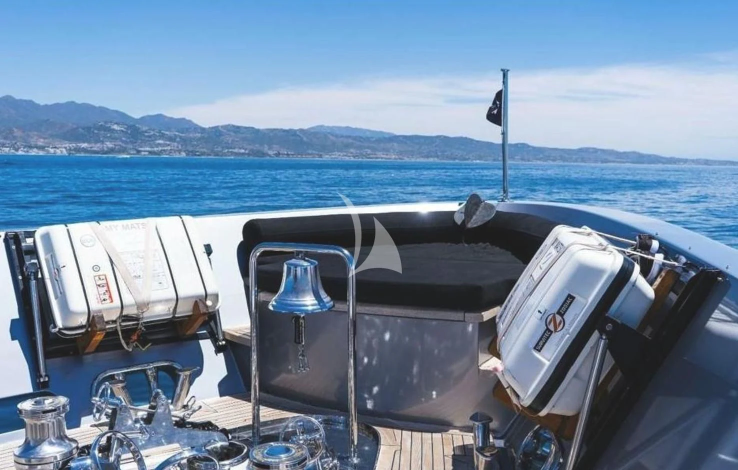 a boat on the water aboard MATSU Yacht for Sale