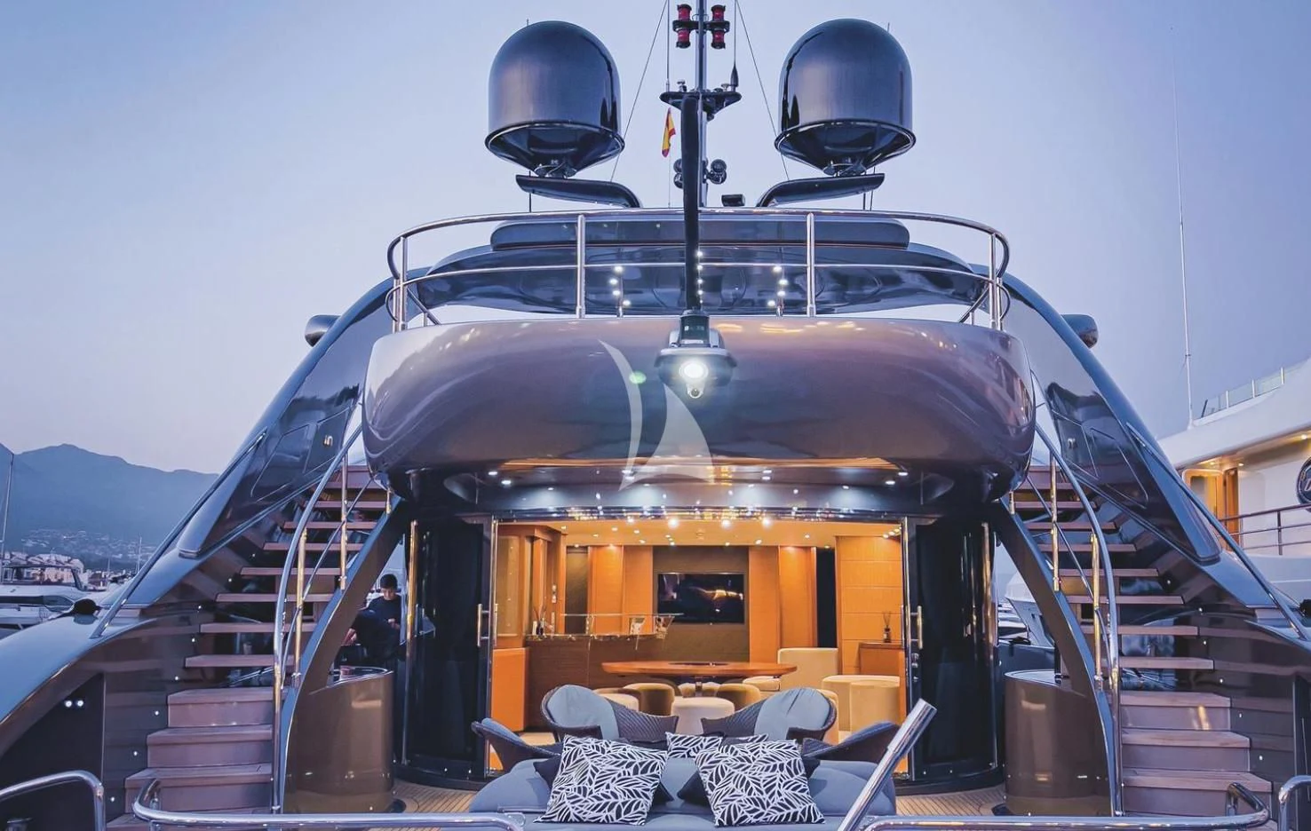 a boat on the water aboard MATSU Yacht for Sale