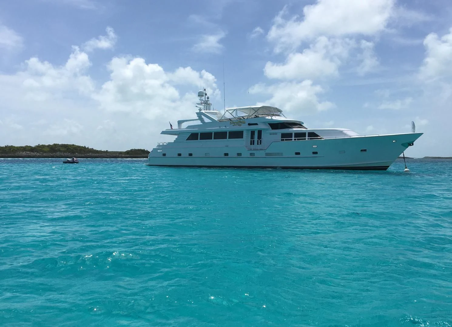 a boat in the water aboard HARLINA Yacht for Sale