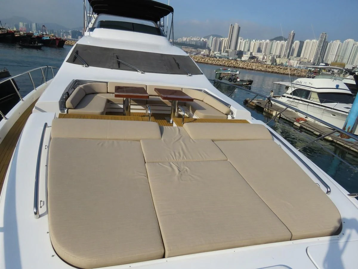 a boat on the water aboard AERBIN Yacht for Sale