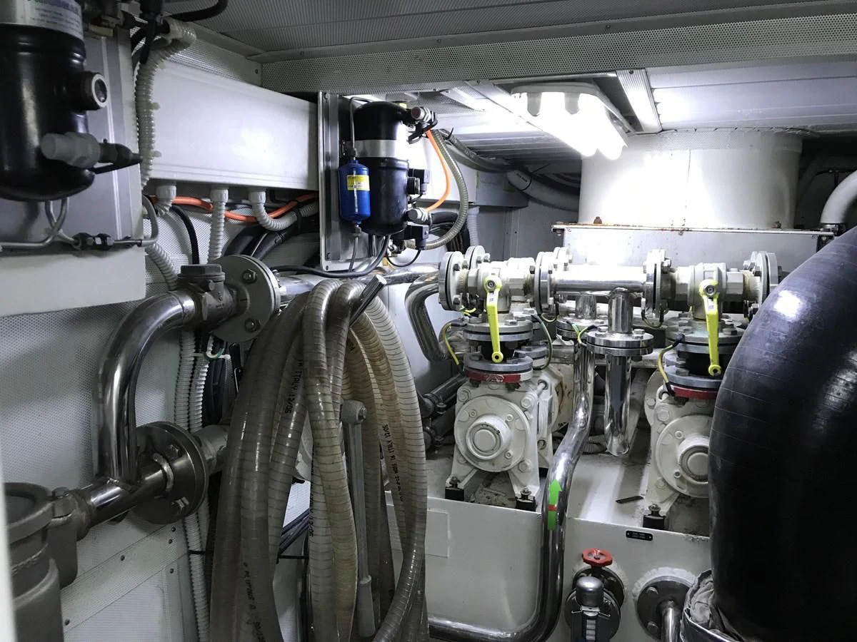 a close-up of a machine aboard AERBIN Yacht for Sale