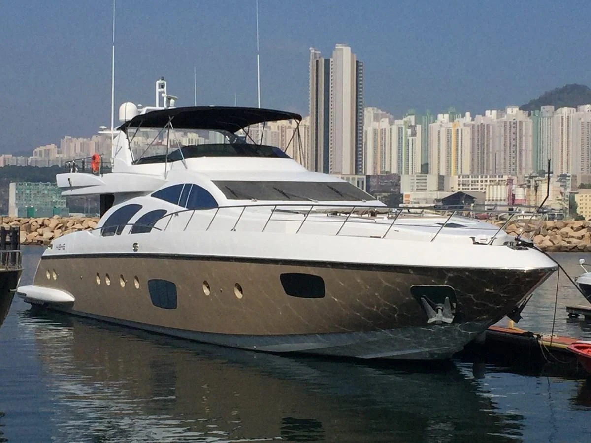 a boat in the water aboard AERBIN Yacht for Sale