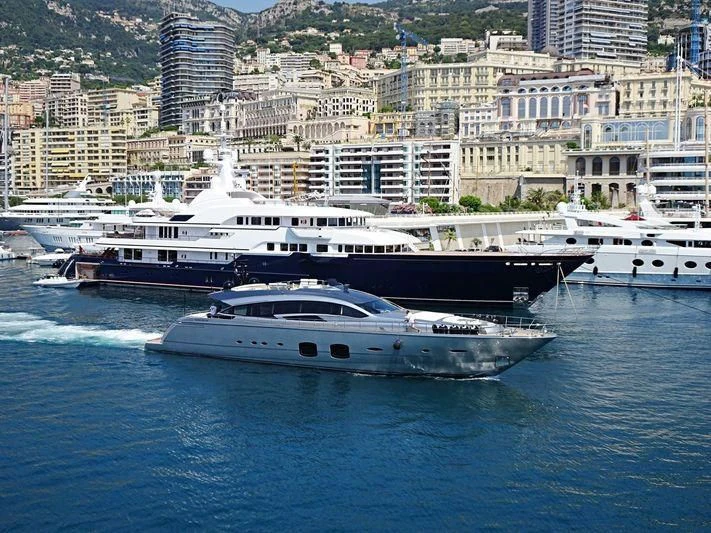a boat on the water aboard GRACE Yacht for Sale