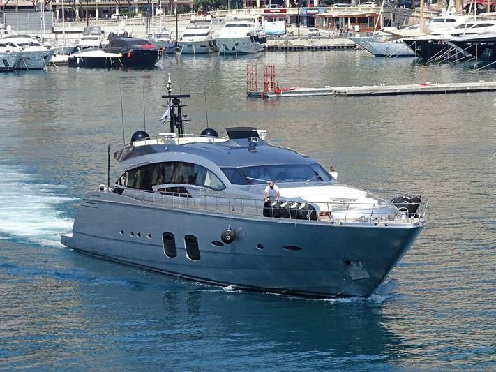 a boat in the water aboard GRACE Yacht for Sale
