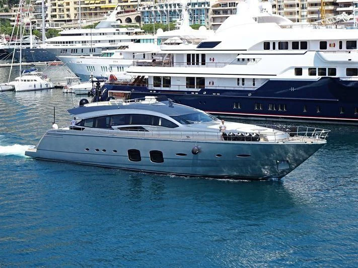 a group of boats in the water aboard GRACE Yacht for Sale