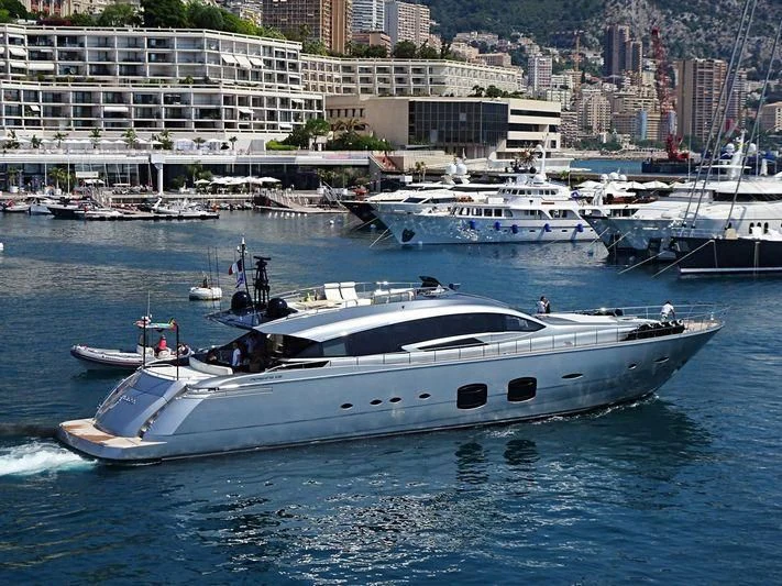 a boat in the water aboard GRACE Yacht for Sale